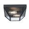Westinghouse Fixture Ceiling Outdr Flush-Mount 60W 2-Light Wyndham 12In Txt, Black Clear Sd Glass 6114300 - alternate 5